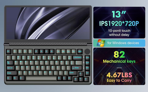 13&quot; Portable Monitor with 82-Keys RGB <strong>Mechanical</strong> <strong>Keyboard</strong> Detachable Stand Plug &amp; Play for <strong>Programmers</strong> Gaming &amp; Office - Product Image 4