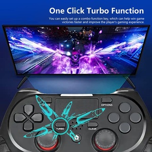WFUN yeni kablosuz oyun denetleyicisi için PS4 Gamepad çift hareket Joystick Gamepad PS4 - Product Image 2