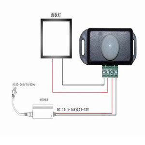 DC 12V 24V 6A <strong>PIR</strong> Motion <strong>Sensor</strong> Switch Automatic Adjust Infrared <strong>PIR</strong> Motion <strong>Sensor</strong> Detector Switch for LED Strip Light Lamp - Product Image 6