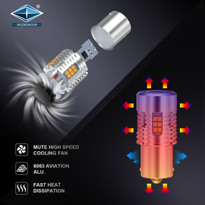 T20发光二极管灯泡1156/3156 H4转向灯刹车灯12V/24v频闪发光二极管灯汽车附件 - Product Image 4