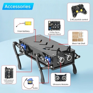 Vierbeinige Bionic Mechanical Dog Intelligente Programmierung Entwicklung Roboter Fernbedienung Maschine Hund Elektronisches Haustier DIY Kit