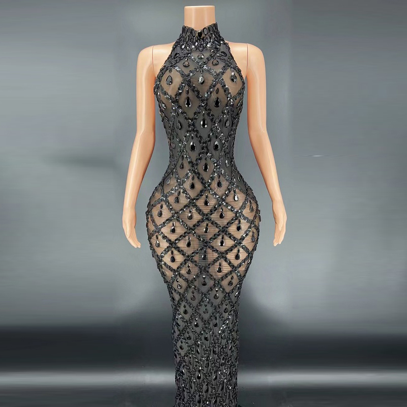 Maglia nera diamante nero