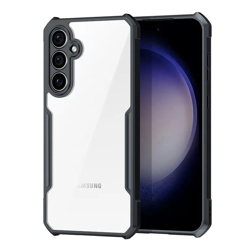 Voor Samsung Galaxy S23 Fe Case, Xundd Luxe Schokbestendige Case Beschermende Telefoon Doorzichtige Hoes Met Airbag Case