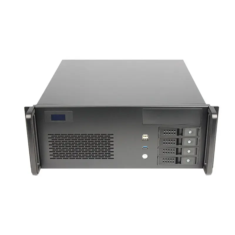 Пользовательский промышленный компьютер 450 мм Глубина Atx Серверный корпус 4 Bay Hot Swap 4U Серверный корпус