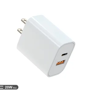 PD 20W อะแดปเตอร์ไฟแบบคู่ USB C ที่ชาร์จโทรศัพท์ QC 3.0 45W - Product Image 5