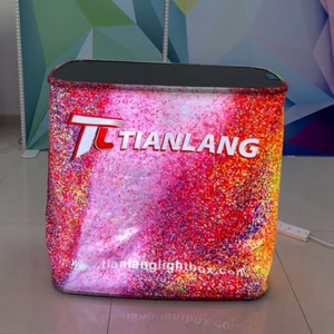 100cm di động khuyến mãi triển lãm truy cập bảng căng thẳng vải cong hình bầu dục thương mại hiển thị Pop Up truy cập khác Thiết bị hiển thị - Product Image 4