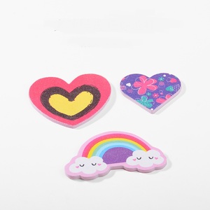 Küçük kalp bulut şekilli sevimli tırnak törpüsü ve logo ile tampon çift taraflı baskı düşük adedi mini kalp şekilli tırnak törpüsü s - Product Image 4