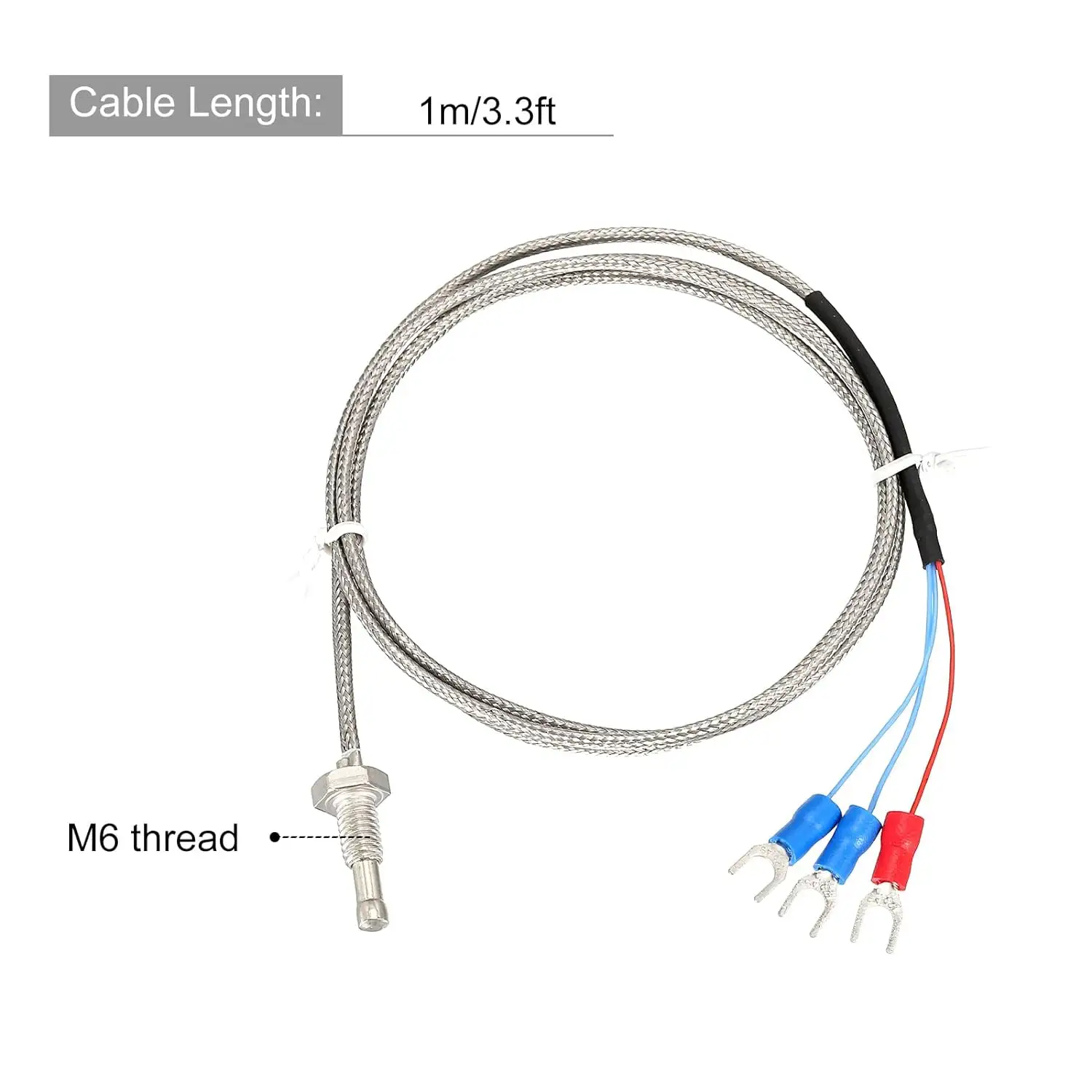 PT100 RTD Temperatursensor M6/M8 Schraube Typ Klasse A rtd pt100 Temperatursensoren für kleine Haushalte