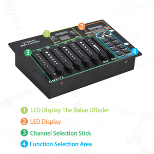 Iracelite portatile Mini DMX512 Controller 72 canali luce da palcoscenico Console DMX - Product Image 4