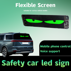 LOY programmabile App di controllo flessibile Led segno di bordo schermi Led digitali pannello di auto pannello matrice Led per auto pubblicità finestra - Product Image 3