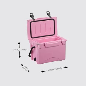 Factory Direct Sales Popular Design 18QT <strong>Cooler</strong> Box Large Capacity Pink PE Insulated Thermal <strong>Cooler</strong> for Food <strong>Cans</strong> Factory Price - Product Image 6