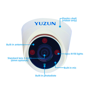 Yuzun กล้องโดม4MP ไร้สาย Wi-Fi IP ไร้สายในร่มกล้องตรวจจับมนุษย์แบบปลั๊กแอนด์เพลย์ขนาดเล็กกล้อง H.265 WiFi ipcamera - Product Image 4