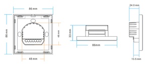 Nuovo disegno DC12-24V 86 tipo di parete di Rgb ha condotto il regolatore regolatore di luce a led rohs regolatore di tocco led di garanzia - Product Image 5