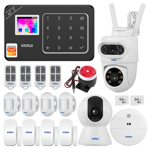 KERUI W181 Tuya Smart 2G Kit de sistema de alarma antirrobo inalámbrico seguridad en el hogar Wifi cámara de red Sensor de puerta Detector PIR antirrobo - Product Image 1