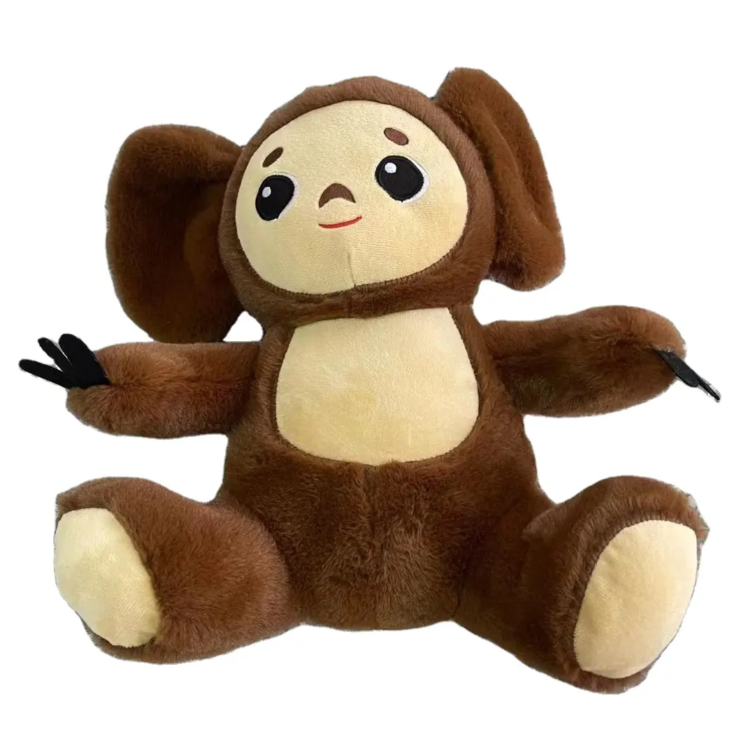 Offres Spéciales personnalisé grandes oreilles marron russe en peluche douce cheburashka