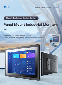 Monitor de pantalla táctil industrial de 15,6 pulgadas, estructura abierta, computadora LCD a prueba de polvo para sistemas de control de automatización de fábrica, Panel de PC