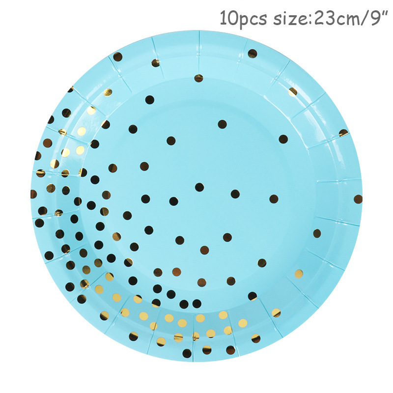 bleu 9 pouces * 10 pièces