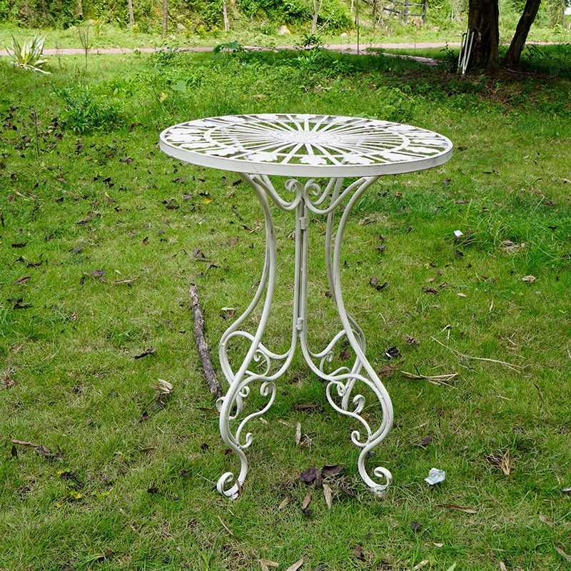 A retro white old table