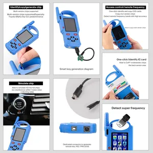 Blue Lonsdor KH100 + programmatore remoto portatile 4 telecomandi universali appena aggiunti modelli indiani chiave programmatore lettore di codici