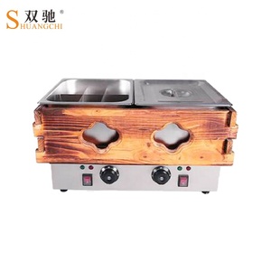 เตาทำอาหารไฟฟ้าเชิงพาณิชย์เครื่องทำขนมสแตนเลส1 2ถังความจุ6L/12L 220V ใหม่สไตล์ไต้หวัน - Product Image 2