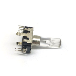 Fabrik beste Qualität heißer Verkauf E12mm Audio Encoder 12 15 18 24 Impulse Kunststoff-Schacht-Encoder mit Tastenschalter - Product Image 5