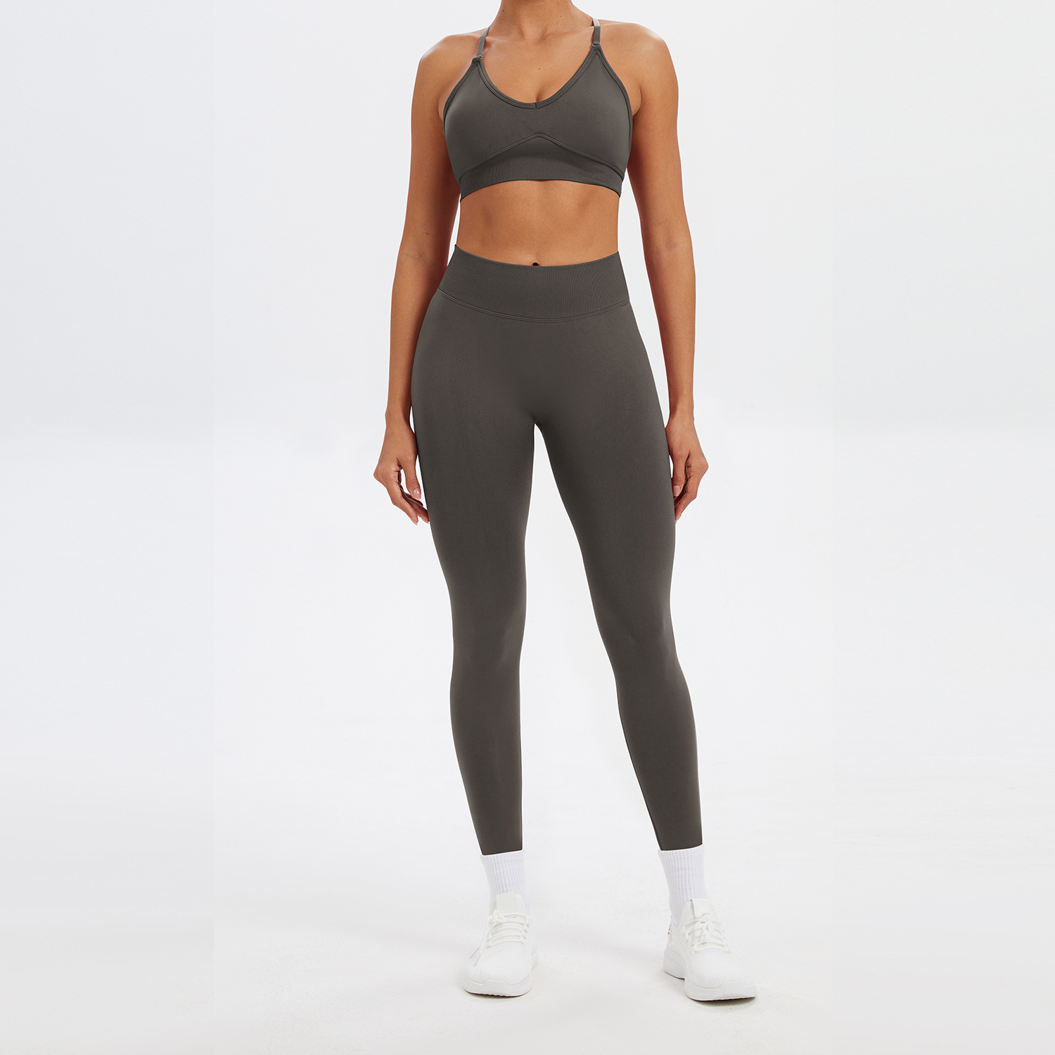 Deep charcoal gray-bra and pants