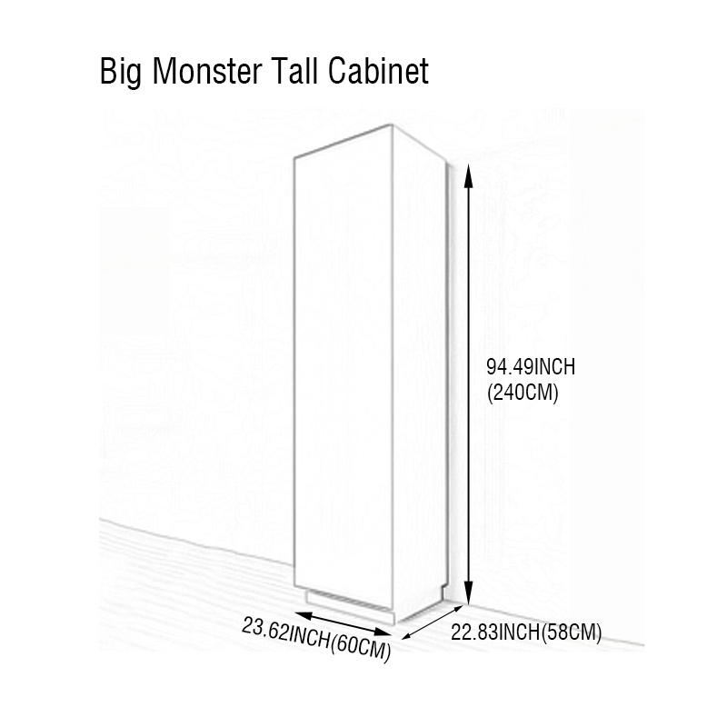 Grand meuble haut Monstre de 60*240*58 cm