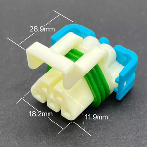 12103974 Mannelijke 12146045 Vrouwelijke Zuurstofsensor Stekker voor Auto Voor/Achter ECU Wit PBT PA66 Materiaal DJ7053-1.5-1 1/21 - Product Image 1