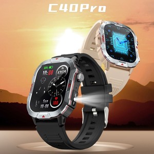 Yeni C40 PRO erkek 2.2 inç spor akıllı saat Android kare izle silikon bant ile sahip çalar saat fonksiyonu - Product Image 5