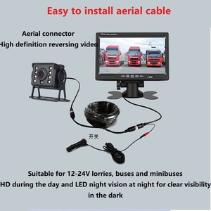 12v 24v 7&quot; 9&quot; Monitor with Waterproof <strong>Reversing</strong> <strong>Camera</strong> <strong>Reversing</strong> Assist <strong>System</strong> for Truck Trailer Construction Vehicles - Product Image 3