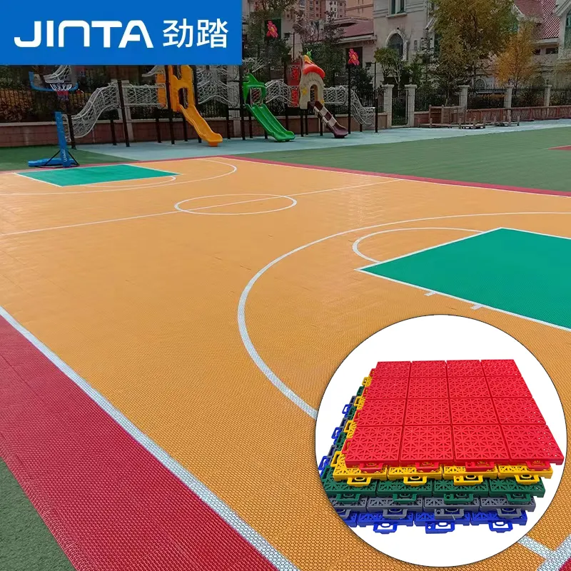 Fiba屋外リムーバブルラバーマットスポーツフロア3X3バスケットボールコートフローリング