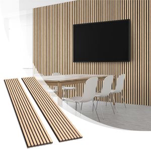 Akupanel Polyester faser Holzmaserung Schalla bsor bierende Platte bietet Schall dämmung für Wohnzimmer und Schlafzimmer - Product Image 2