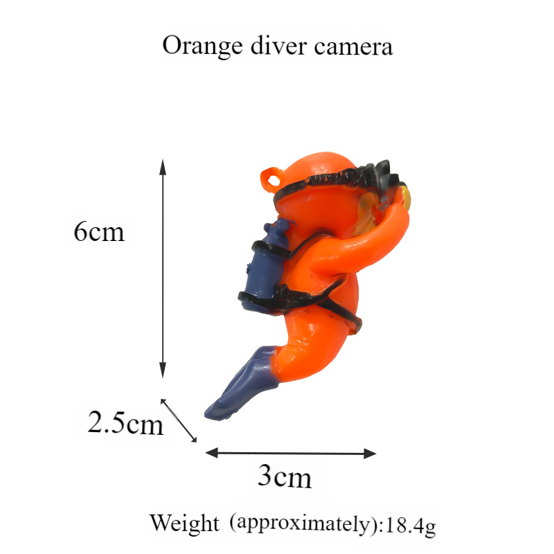 Orange diver camera