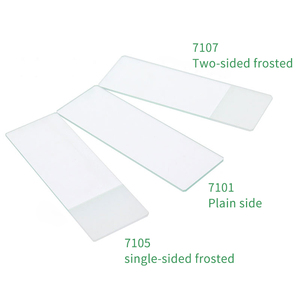 Microscopio de laboratorio preparado, toboganes desechables de doble borde esmerilado, 7107 - Product Image 3