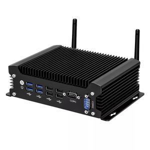 Barato Industrial pequeño tamaño PC Intel Core I3 10th Gen procesador computadora de escritorio Dual Lan Dual Com 8xUSB Fanless Mini PC