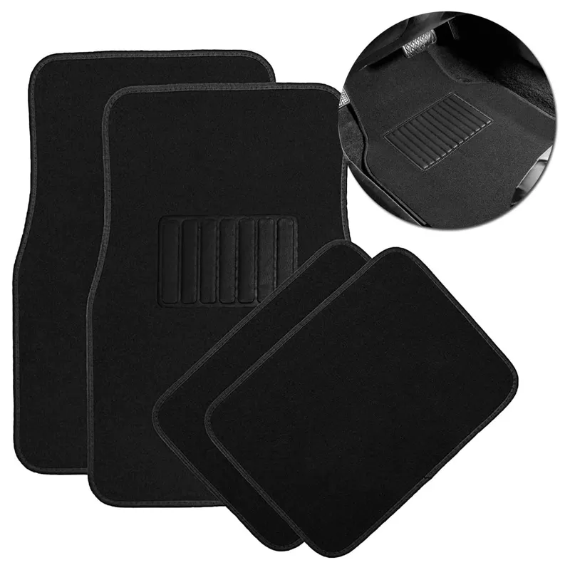 Universal Fit Lot de 4 tapis de sol pour voiture SUV Camions Berlines Vans