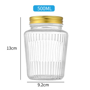 ขวดโหลแก้วพร้อมฝาปิดสำหรับใส่อาหารสไตล์ใหม่ขนาด150มล. 250มล. 380มล. 500มล. - Product Image 5