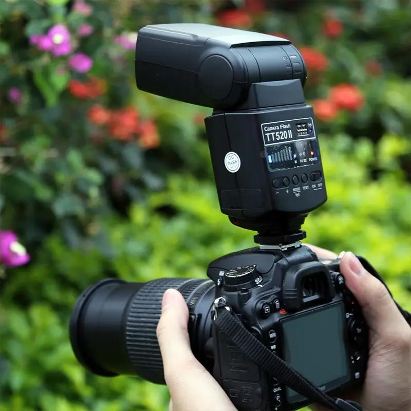 Godox-cámara TT520 II, dispositivo inalámbrico con señal integrada de 433MHz y disparador de Flash para cámaras Canon, Nikon, Pentax, Olympus y DSLR