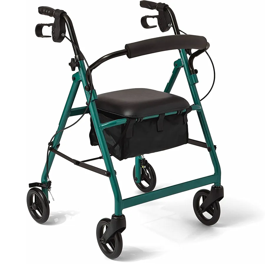 Preço de fábrica dobrável móvel rolling walker, idoso rollator com assento