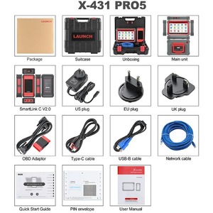 2024新発売X431 PRO5 PRO5車診断ツールフルシステムインテリジェントスキャナーサポートメルセデスおよび - Product Image 5
