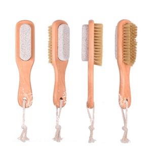 Sıcak satış 2 in 1 ayak masaj fırçası Spa Exfoliationing temiz ponza fırçası - Product Image 4