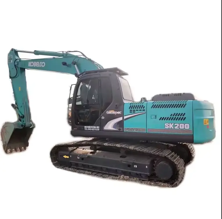 Escavatore di seconda mano per attrezzature pesanti 20 Ton Kobelco SK200 usato escavatore macchine da costruzione a buon mercato prezzo per la vendita