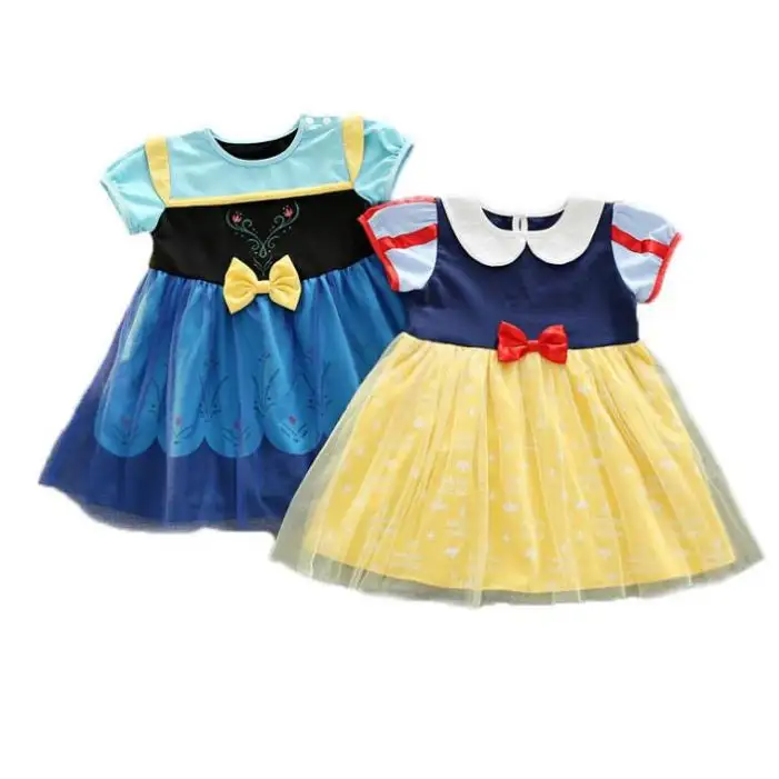 Los niños de Halloween traje precioso chica animación papel jugando mascarada tul/gasa 3-8 años vestido de la princesa