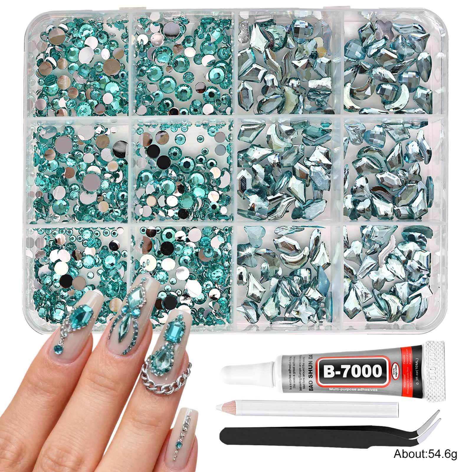Pince à colle pour stylo, bleu clair, 12 compartiments.