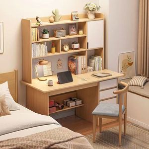 Cheap Children Study Table with Bookshelf Adult Home Office Tables Chairs <strong>Computer</strong> Desk Sets <strong>Customized</strong> Office Furniture Modern - Product Image 6