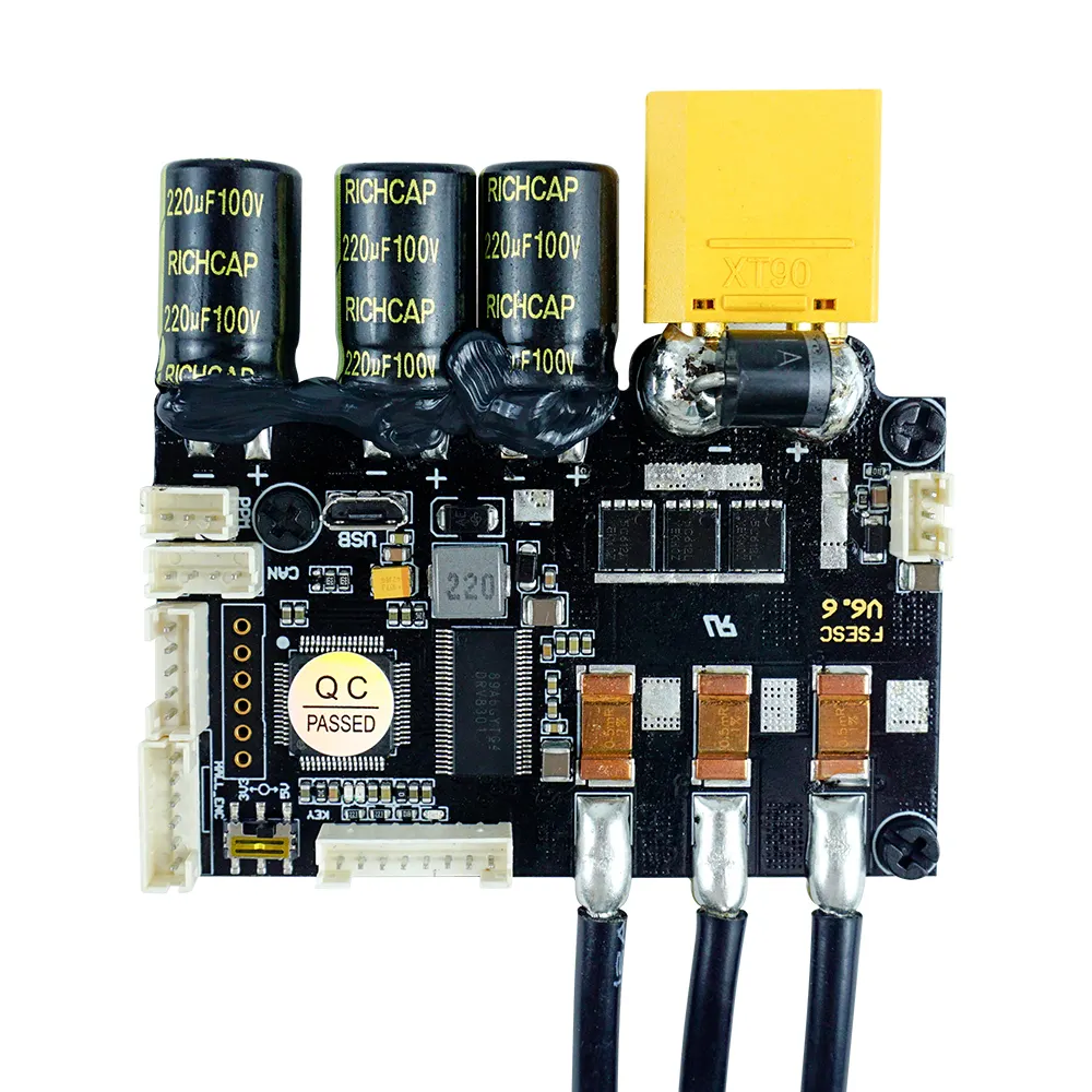 Flipsky-controlador electrónico de velocidad basado en vesc 60a 60v 12s con disipador térmico, motor sin escobillas esc para monopatín eléctrico