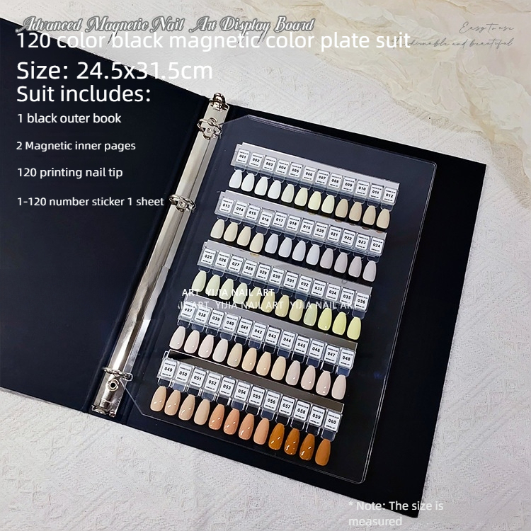 A 120 color nail art display board