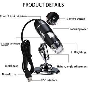 Portable 2mp 200x Usb <strong>Digital</strong> <strong>Microscope</strong> Endoscope 200x Magnification Optical Magnifier High <strong>Microscopes</strong> - Product Image 4