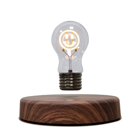 Levitating bulb with smile shape wick