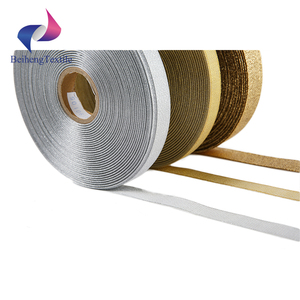 圣诞节和感恩节的金银欧根纱丝带，用于工艺和礼品包装 - Product Image 4